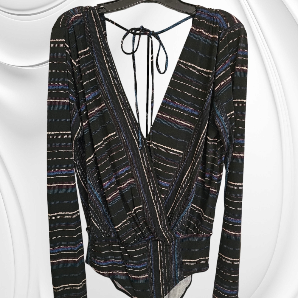 BCBG Long Sleeve Bodysuit Sz Medium